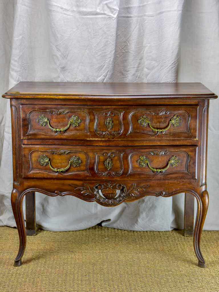 Mid Century French Provencal two drawer commode