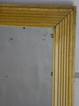 18th Century Louis XVI mirror with painted reeded frame and ripple glass 17¾" x 22½"