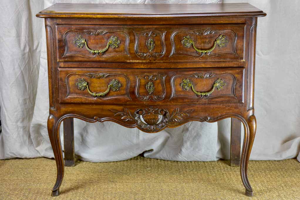 Mid Century French Provencal two drawer commode