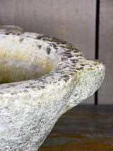 Large French marble mortar from Apt