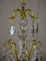 Antique French crystal chandelier - 8 lights