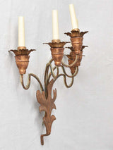 Pair of Italian wall sconces with five lights 22"