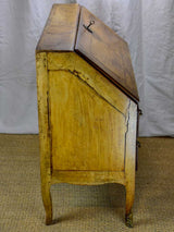 18th Century French secretaire with marquetry and two drawers