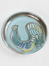 Classic Dieulefit 1960s rooster-designed decor plate