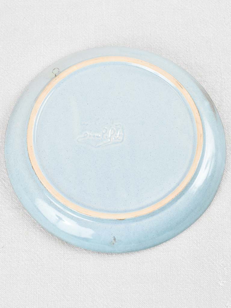 Dieulefit charming rooster plate from 1960s