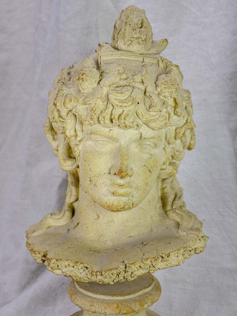 Modern sculpture of an ancient Roman warrior