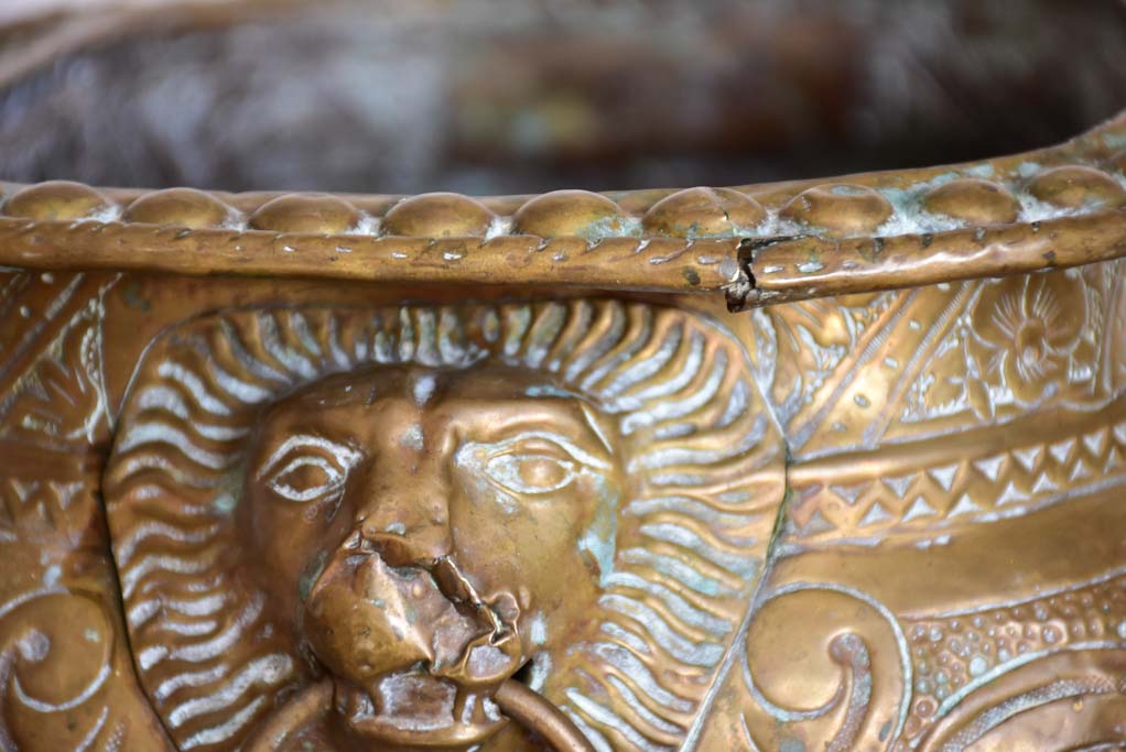 Antique Brass French Jardiniere