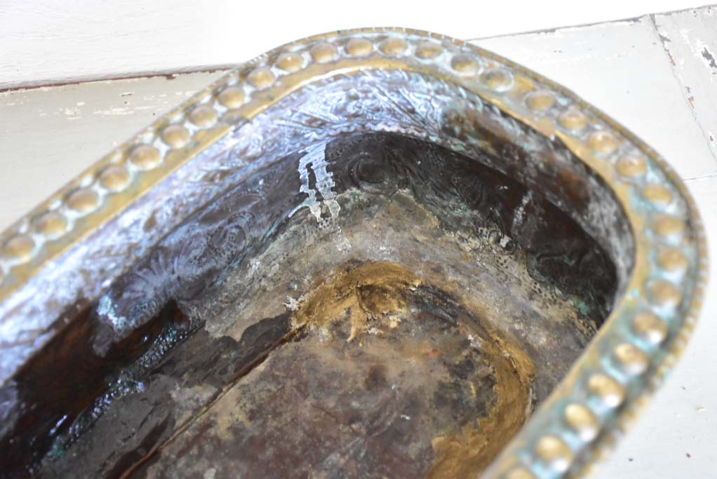 Traditional Brass Jardiniere with Lion Motif