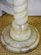 Antique Alabaster pedestal - round