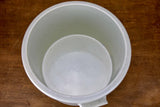 Large white antique French ironstone bowl