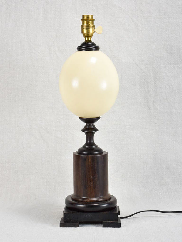 Stylish ebony Art Deco lamp base