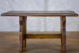 Antique French wooden footstool