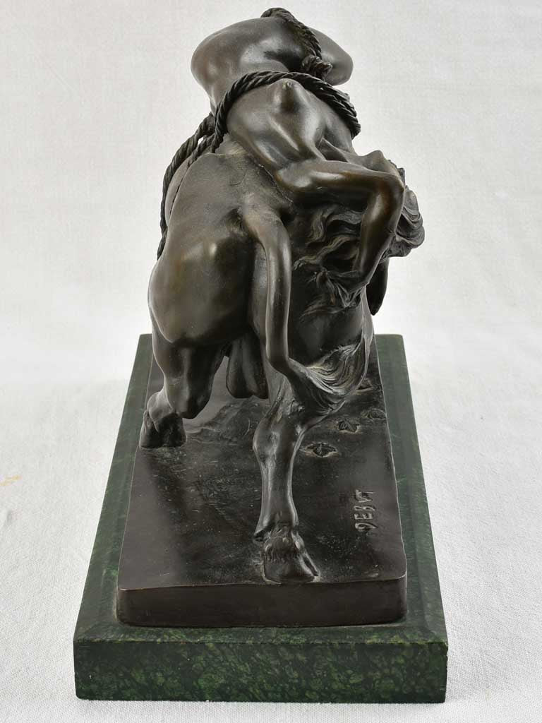 Bronze sculpture - Abduction of Europa by Zeus - early 20th century