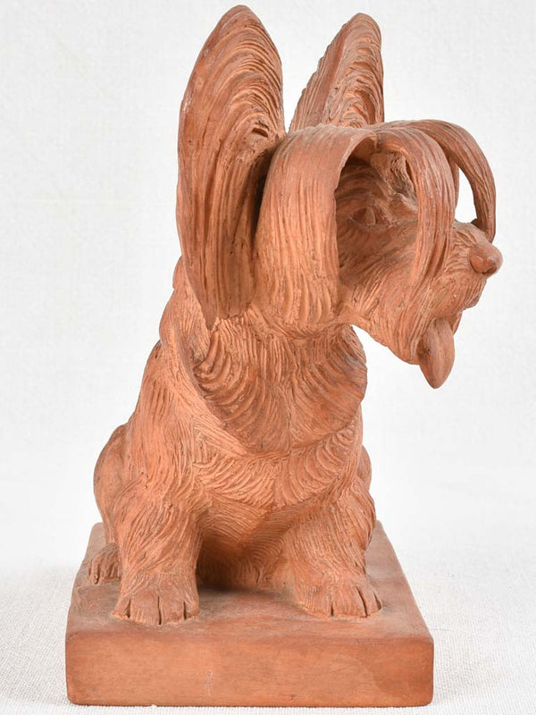 Decorative clay sculpture of Toy Spaniel