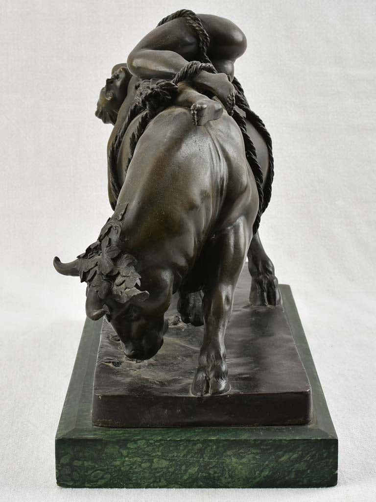 Bronze sculpture - Abduction of Europa by Zeus - early 20th century