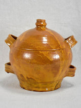 Small antique French conscience water jug with four handles 8¾"