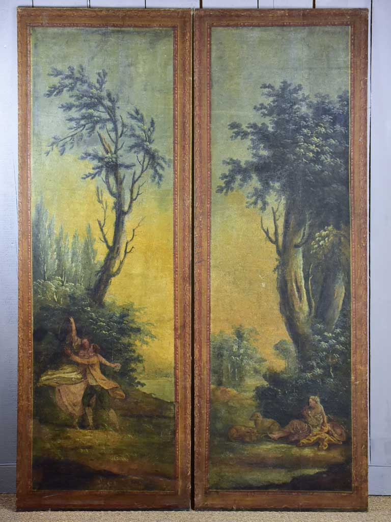 Pair of very large 18th Century panels