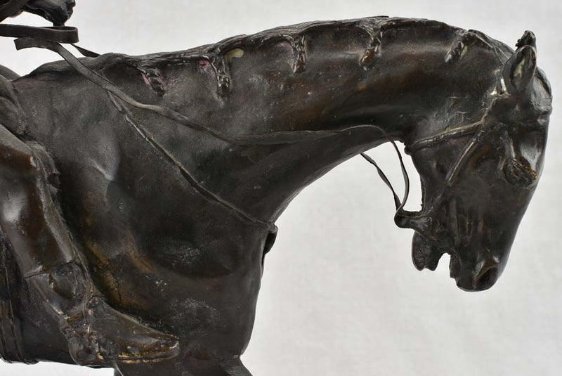Handcrafted French Jockey Metalwork Sculpture