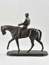 French Bronze-Made Jockey Figurine Collectable