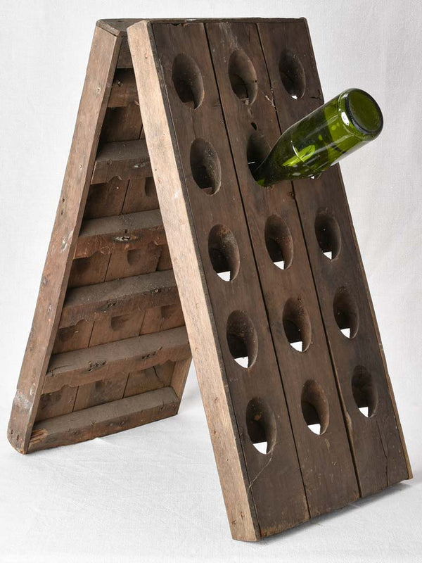 Antique bottle display stand - A frame 30 bottle capacity