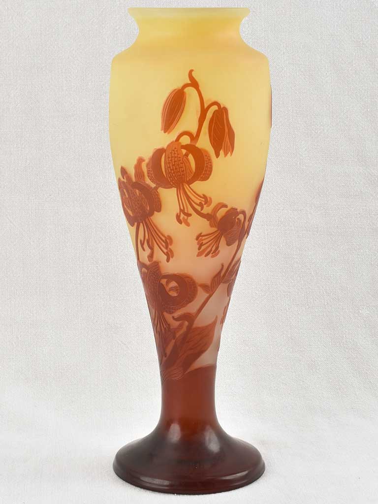Antique Pâte de Verre Emile Gallé Vase