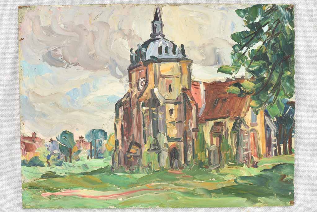 Two small paintings signed Lermonte - 1940s  -7½" x 9¾"