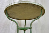 Pair of antique French marble top bistro tables