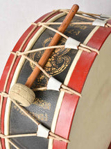 Huge Festive Belgian drum vellum-faced