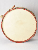 Historic Belgian drum with natural finish