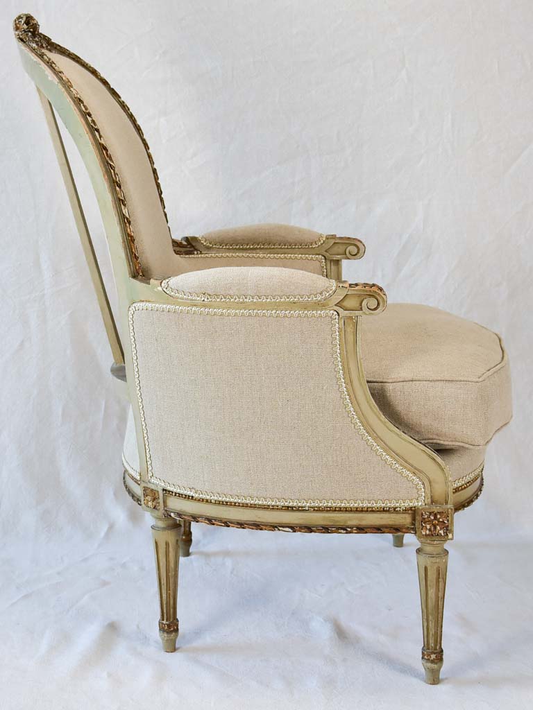 Pair of 19th century Louis XVI style armchairs