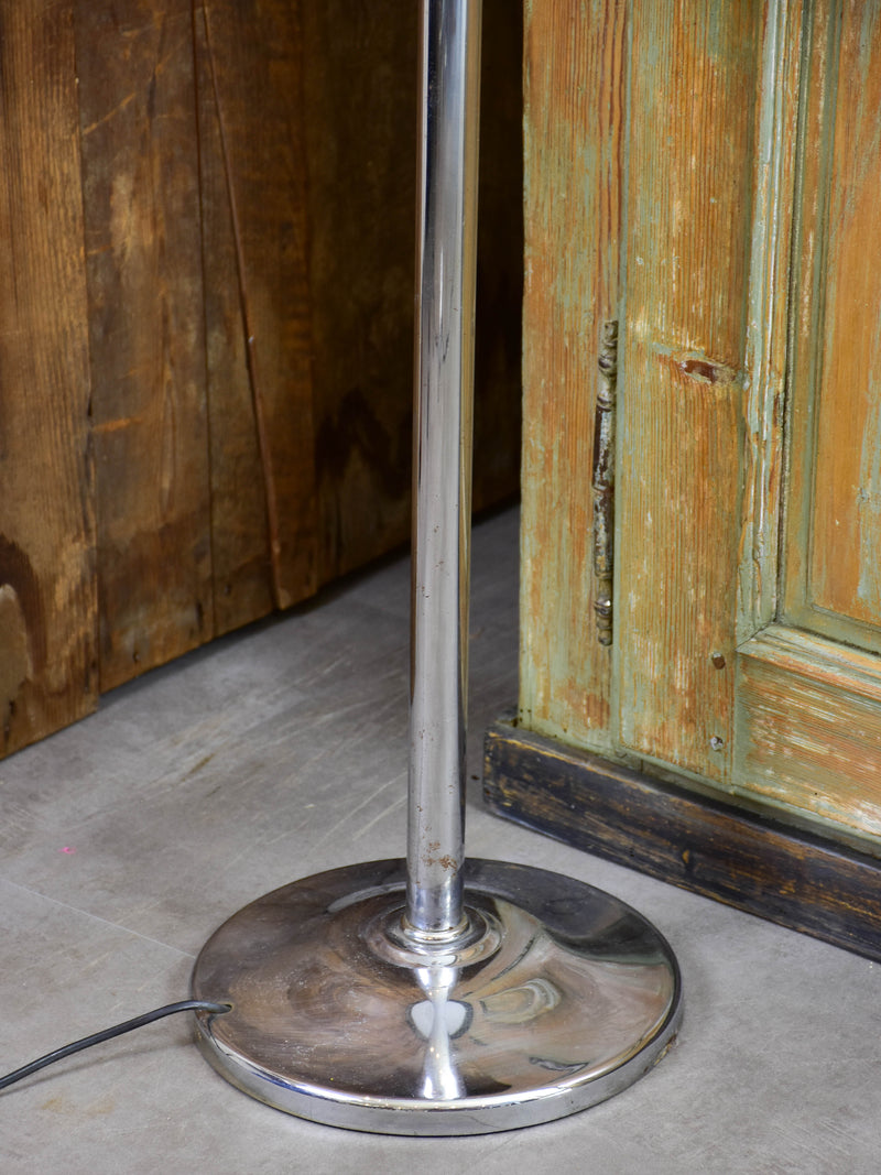Mid-century modern French chrome floor lamp attributed to Robert Mallet-Stevens