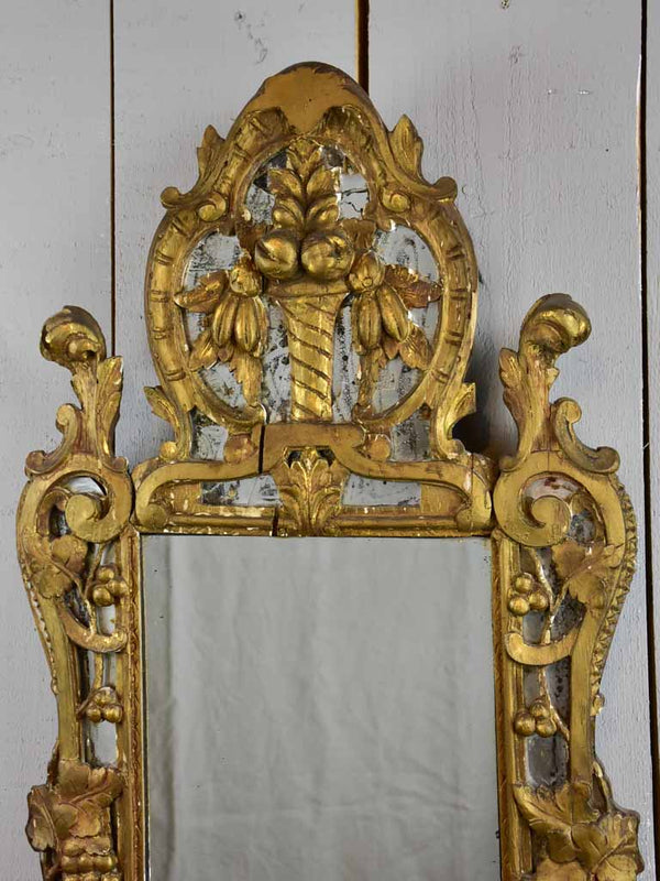 Rustic early 19th Century antique French mirror