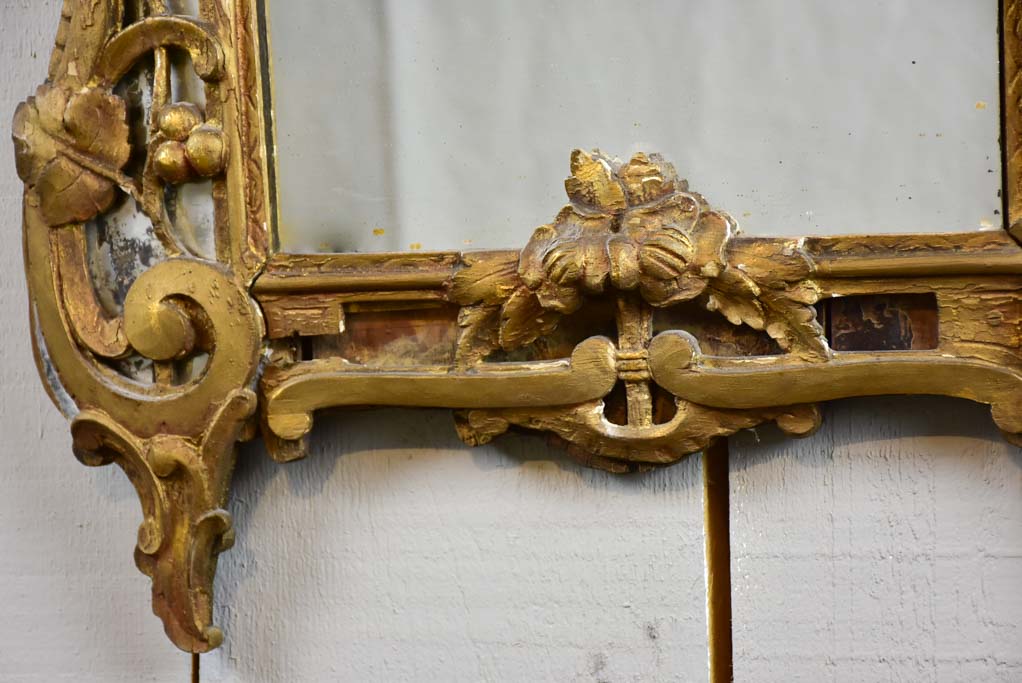 Rustic early 19th Century antique French mirror