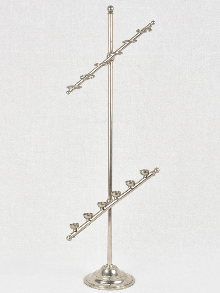 Antique walking stick display stand A. Ravenel Paris. 28¾"