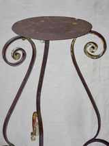 19th Century French wrought iron plant stand 39½"