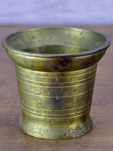 Vintage bronze mortar and pestle