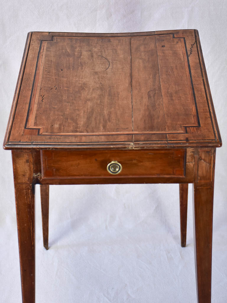 Vintage marquetry decoration side table