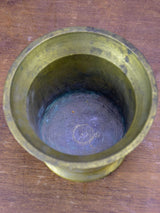 Vintage bronze mortar and pestle