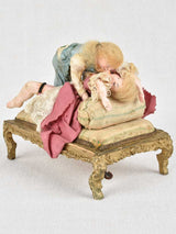 19th century erotic sculpture of copulating couple 5½"