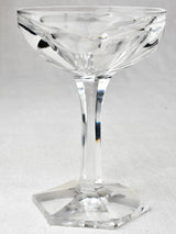 Elegant French Crystal Champagne Coupes
