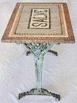 Art Deco mosaic bistro table SALVE 23¾" x 35½"