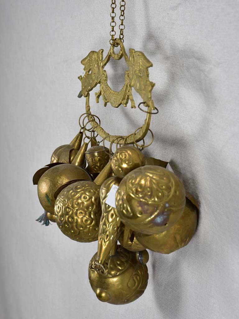 Collection of vintage brass bells