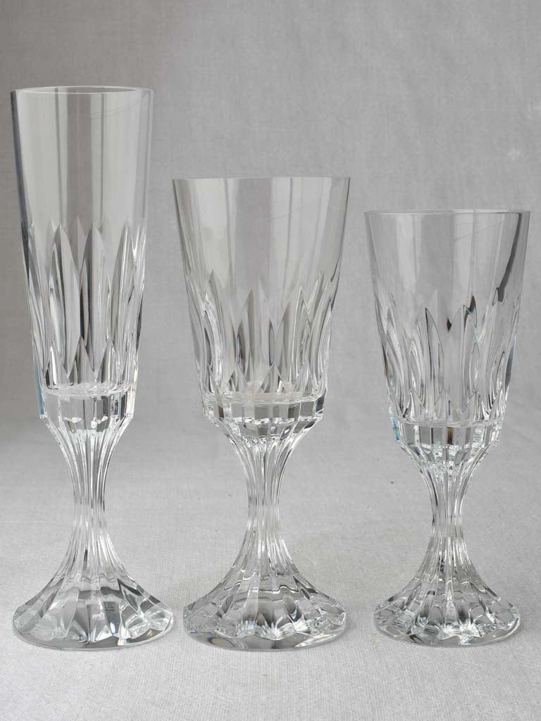 Timeless 1950s Baccarat crystal glassware