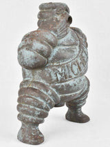 Large Michelin Bibendum from an air compressor with blue patina 14¼"