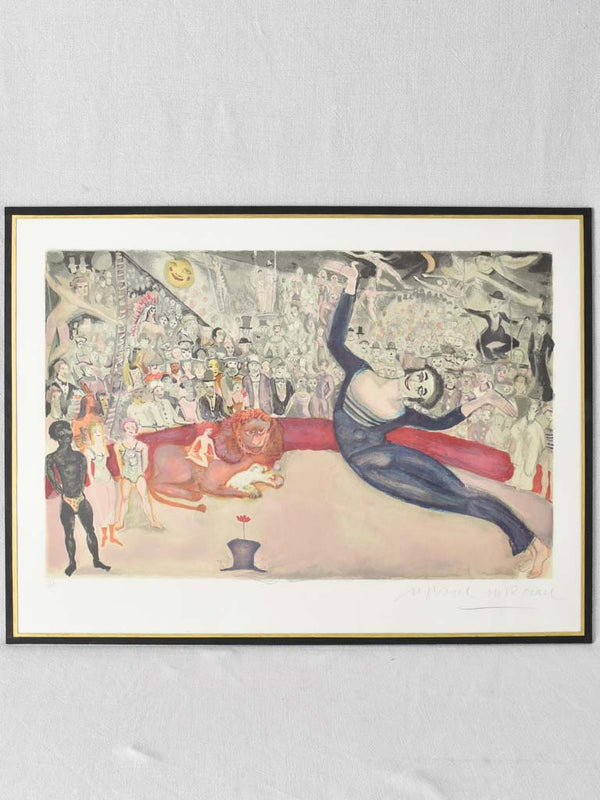 1970s Circus lithograph Marcel Marceau 183/275 - 22" x 30"