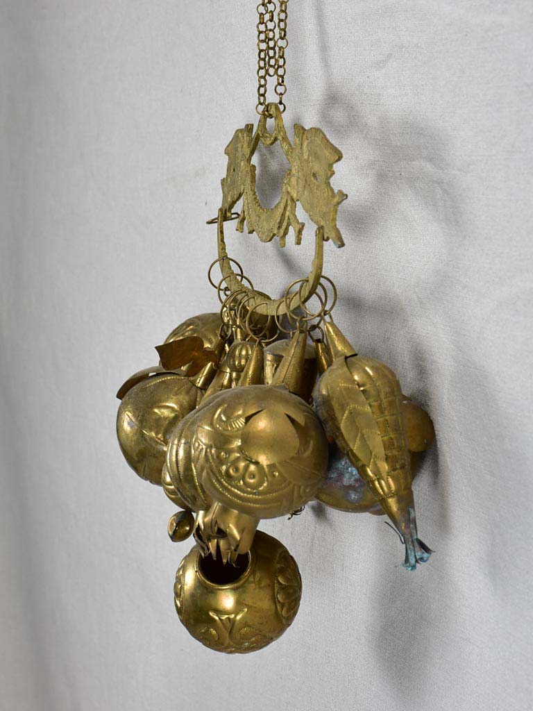 Collection of vintage brass bells