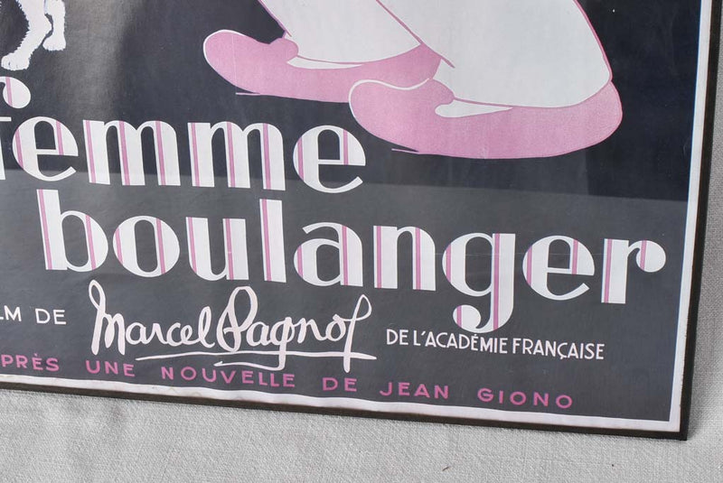 VIntage film poster Macel Pagnol - La Femme du boulanger 19¾" x 26¾"
