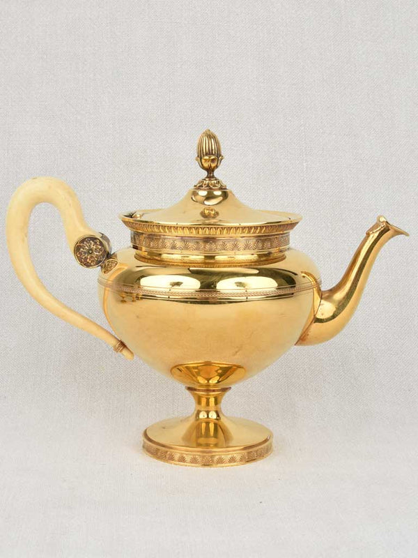 19th century Vermeil tea & coffee service - 4 pieces