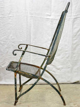 Napoleon III wire mesh garden armchair