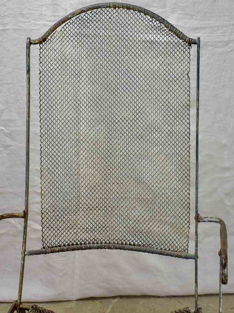 Napoleon III wire mesh garden armchair